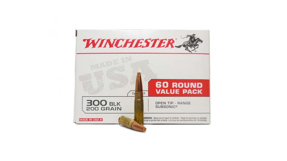 Winchester Win Ammo Usa .300 Aac Blackout 200gr. Fmj 60-pk