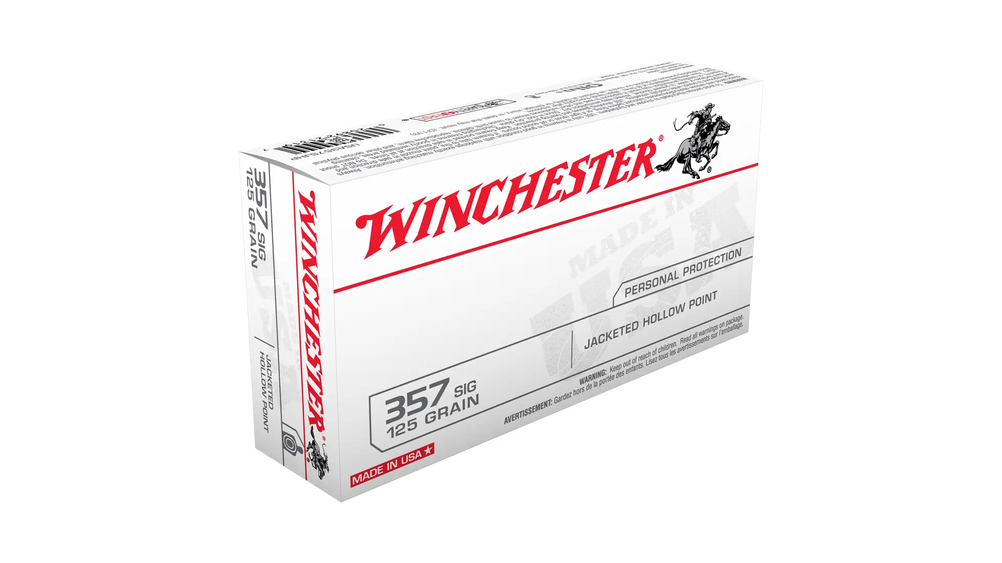 Winchester USA 357 SIG Jacketed Hollow Point Ammo