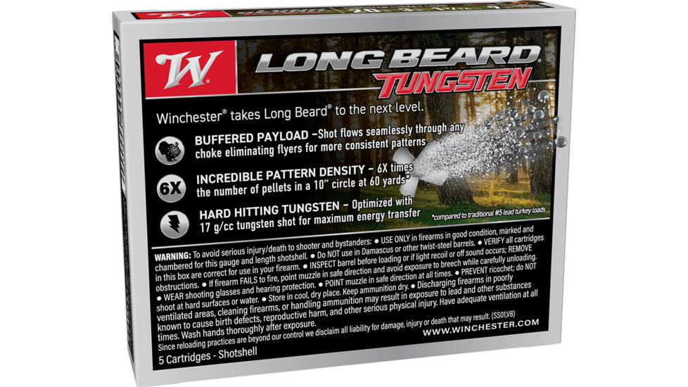 Winchester Long Beard 20 Gauge 1 9/16 oz 3in Shotgun Ammo, #9, 5 Rounds, LBT2039