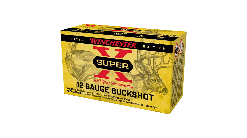 Winchester X126100 Super X 100th Anniversary 12 Gauge 2 3/4 in Centerfire Shotgun Ammo, 10 Rounds, XB1200100