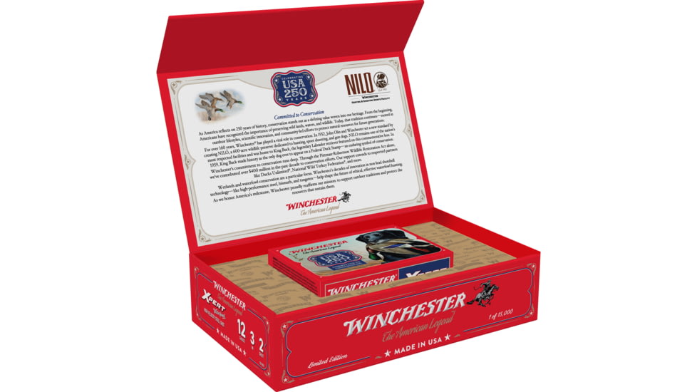 Winchester Xpert 250Th Anniversary 12 Gauge 1 1/16oz 2.75in Shotgun Ammunition, #2, 10 Rounds, WEX12250