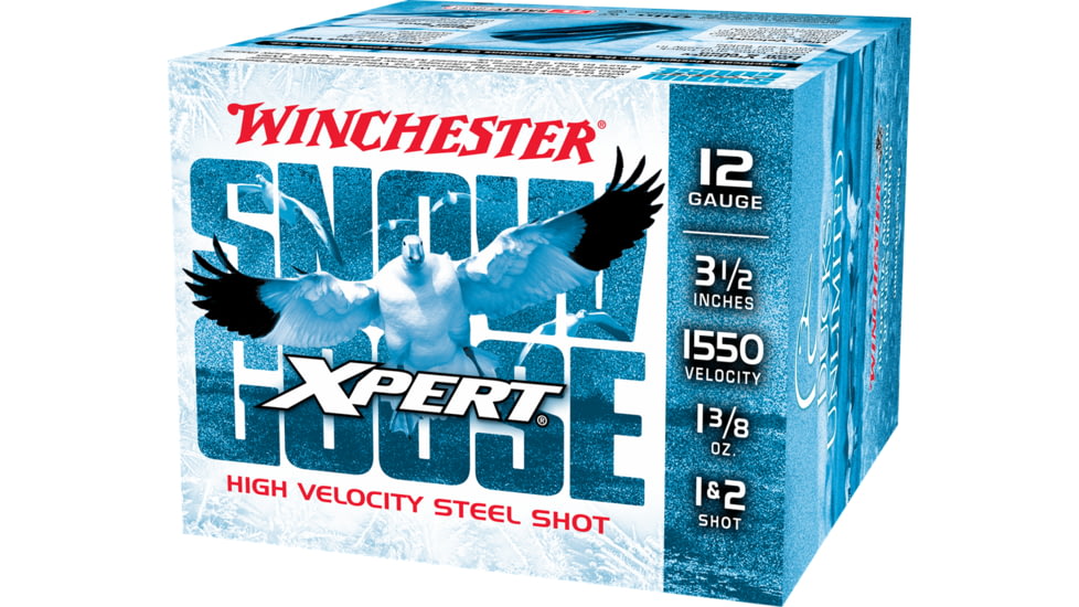 Winchester Xpert Snow Goose 12 Gauge 1 3/8 oz 3.5in Centerfire Shotgun Ammo, 25 Rounds, WXS12L12