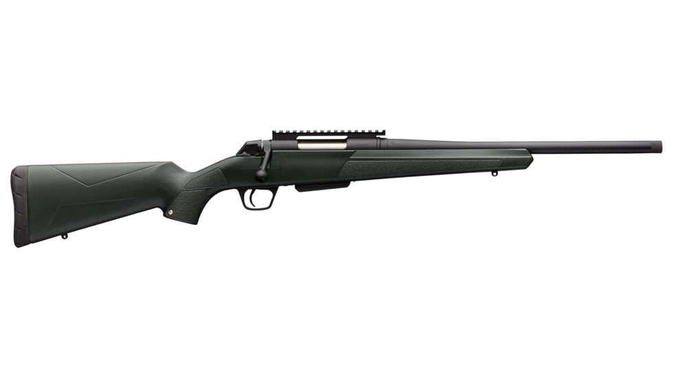 Winchester XPR Stealth TH SR Bolt Action Rifle, .223 Remington, 16.5in Barrel, 1-10, Synthetic Green Stock, Cerakote Black, 535757208-FRRMPG