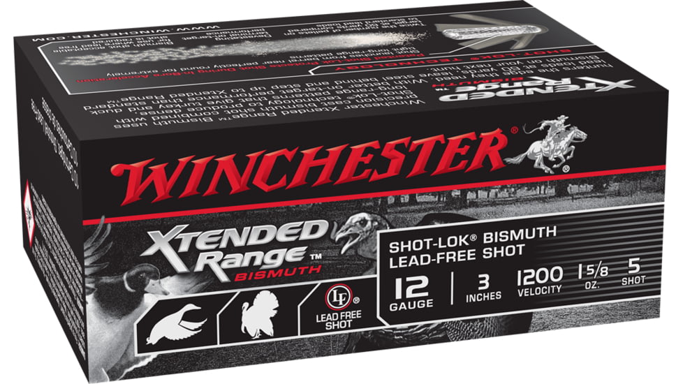 Winchester Xtended RANGE 12 Gauge 1 5/8 oz 3in Centerfire Shotgun Ammo, 10 Rounds, XRB1235