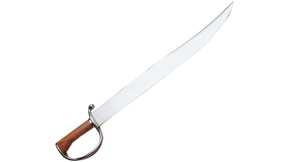Windlass D-Guard Bowie, 17 satin finish unsharpened carbon steel blade, Brown wood handle, 400928