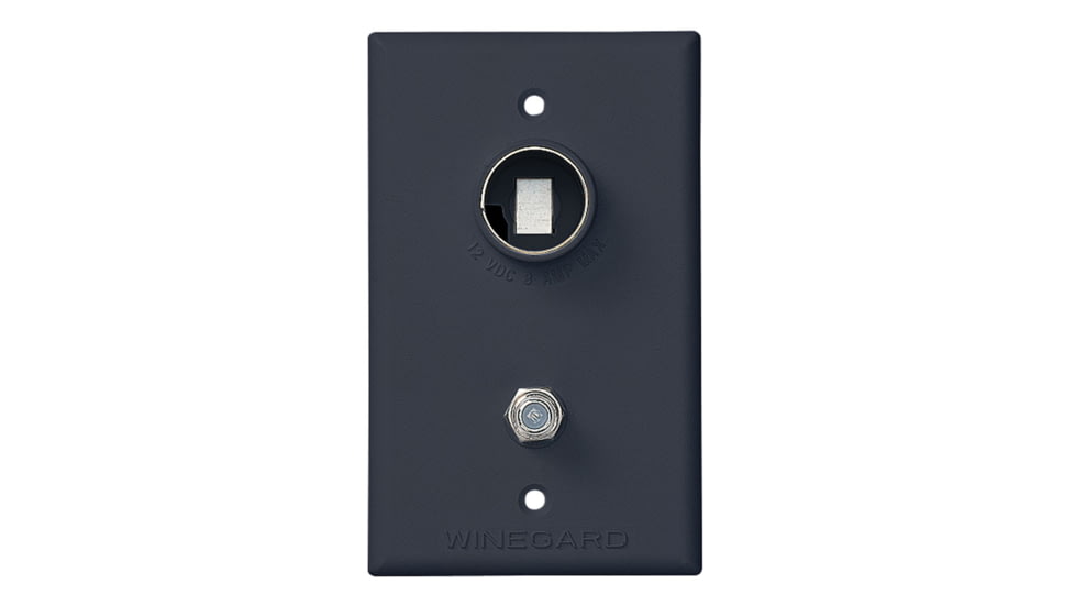 Winegard Wall Plate/Power Supply, Black, RV-7032