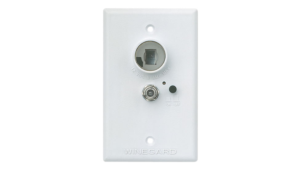 Winegard Wall Plate / Power Supply, White, RV-7042