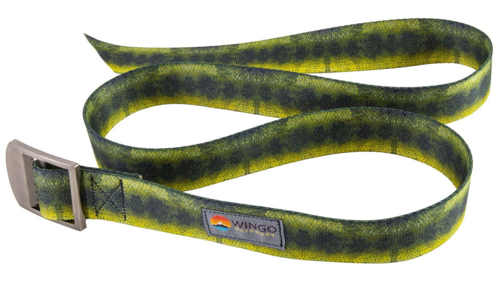 Wingo Outdoors Basecamp Belts, Largemouth Bass, One Size Fits Most, W-BAS-118-OS