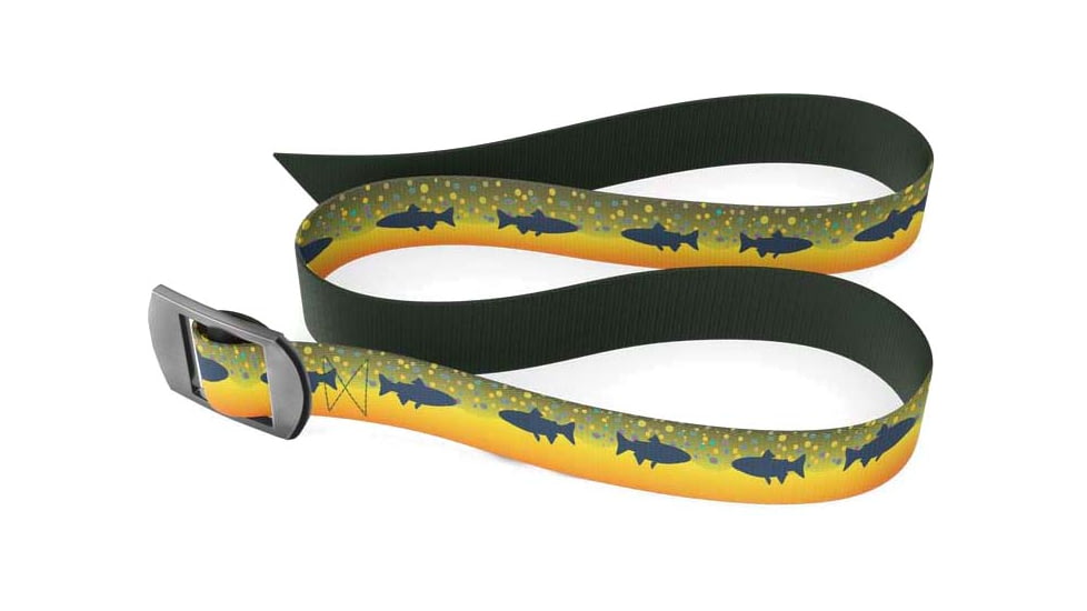 Wingo Outdoors Basecamp Rev Belt, Largemouth Bass/Espresso, One Size, W-BAS-118-141-OS