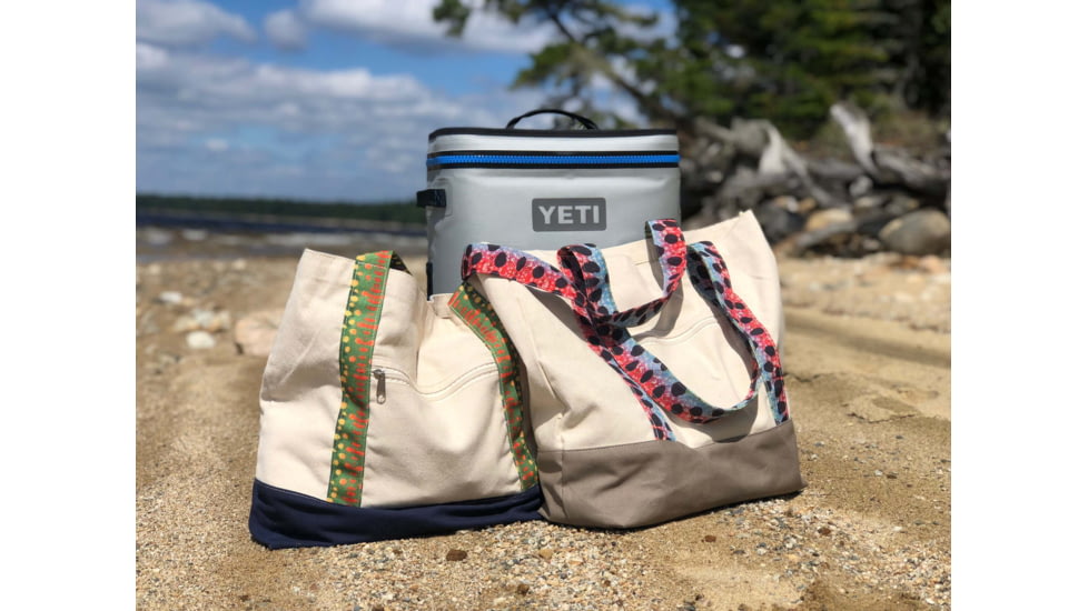 Wingo Outdoors Beach &amp; Boat Fish Skin Tote, Rainbow Trout, 20 inW x 15 inH x 12 inD, W-TOT-112-OS