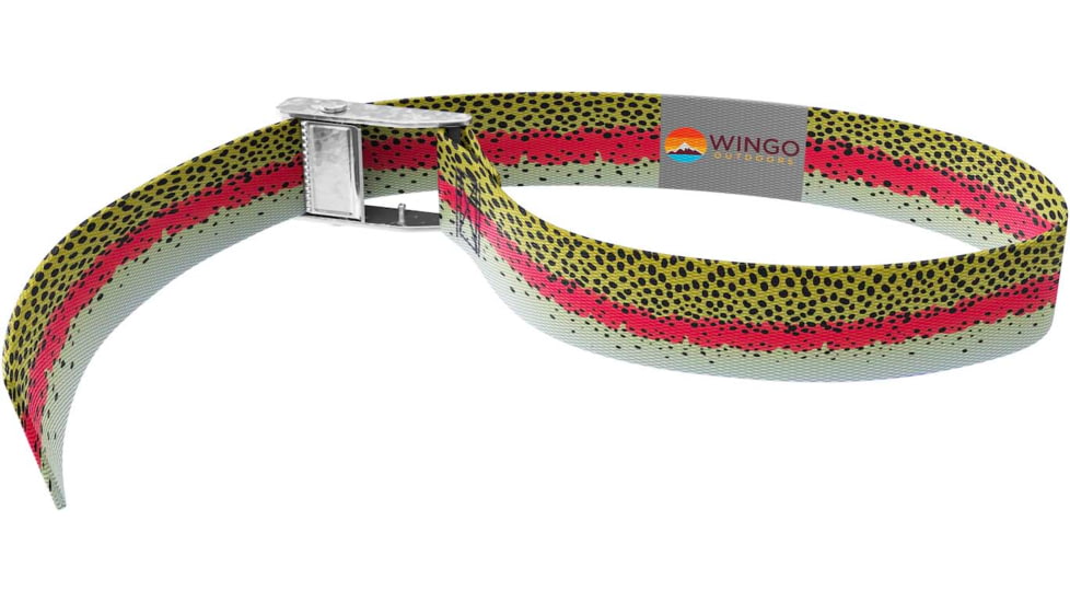 Wingo Outdoors Cam Strap, 2 ft, Rainbow Trout, W-CAM-124-2FT