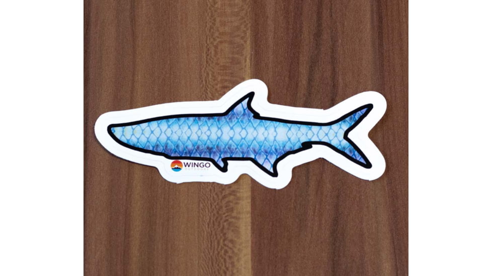 Wingo Outdoors Decal Stickers, 6-Pack, W-DEC-FIS-6PK