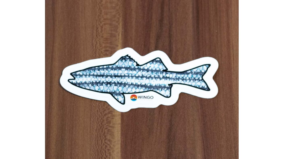 Wingo Outdoors Decal Stickers, 6-Pack, W-DEC-FIS-6PK