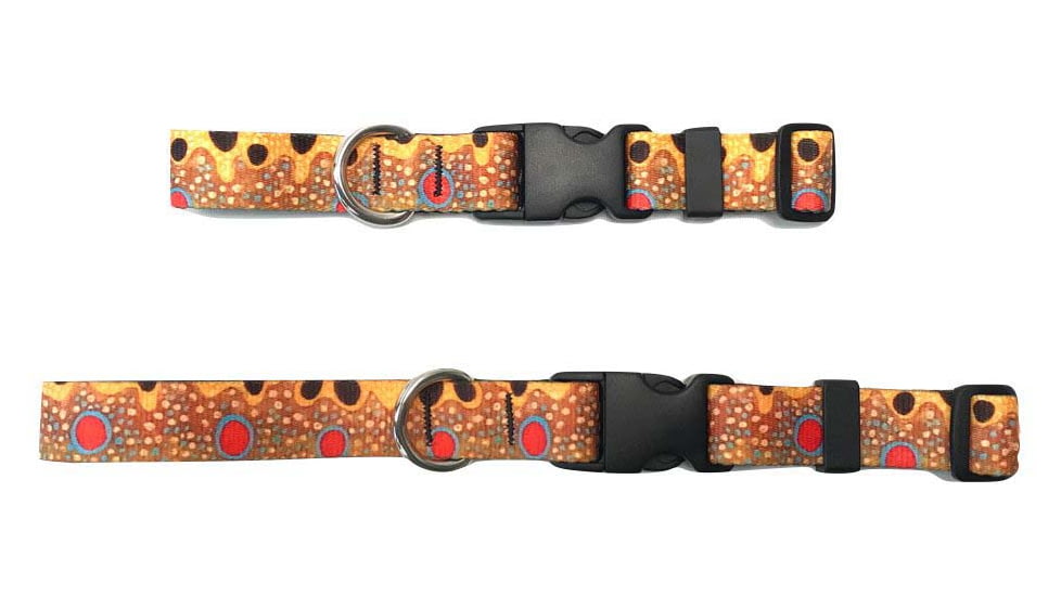 Wingo Outdoors Dog Collar, Brown Trout, Large/X-Large, W-COL-104-LXL