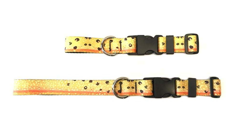 Wingo Outdoors Dog Collar, Cutthroat Trout, Small/Medium, W-COL-105-SMD