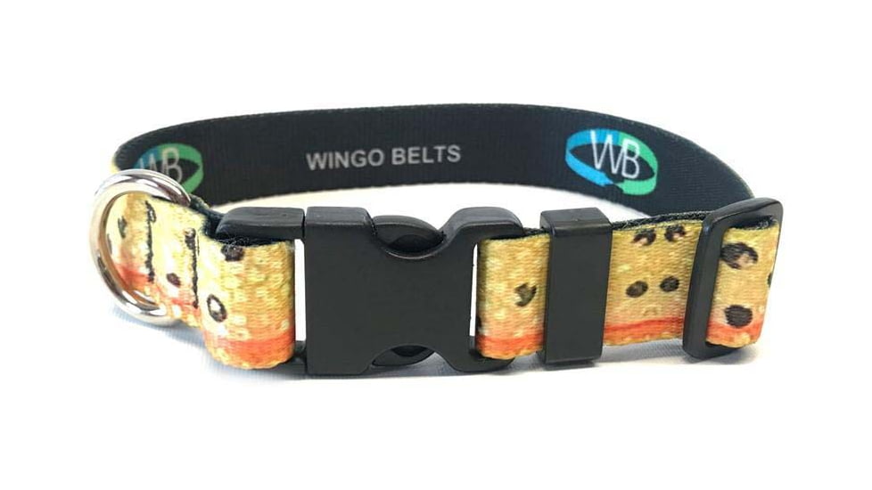 Wingo Outdoors Dog Collar, Cutthroat Trout, Small/Medium, W-COL-105-SMD