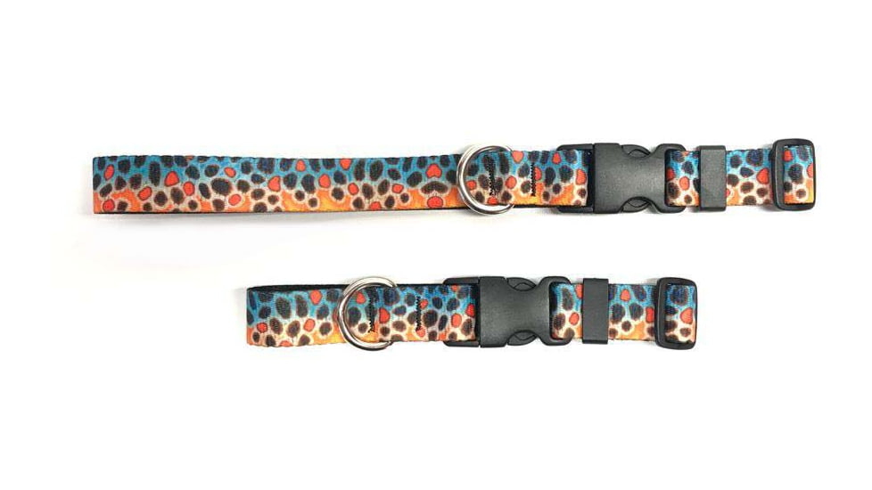 Wingo Outdoors Dog Collar, DeYoung Brown Trout, Small/Medium, W-COL-602-SMD
