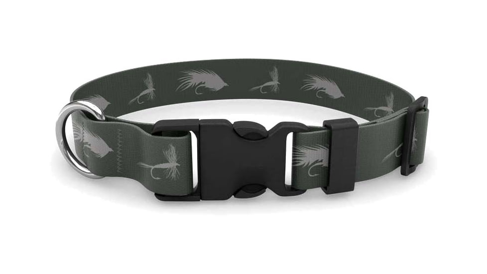 Wingo Outdoors Artisan Dog Collar, Fly Classics, Small/Medium, W-COL-145-SMD