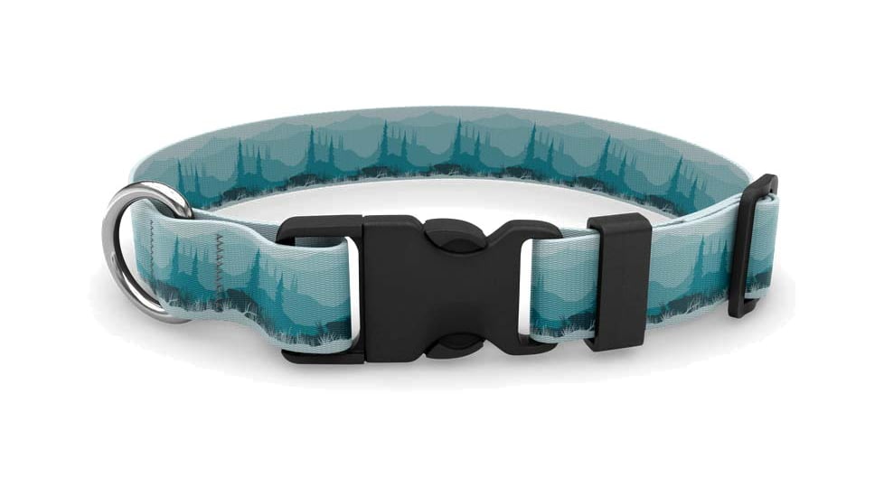 Wingo Outdoors Artisan Dog Collar, Misty Forest, Large/XLarge, W-COL-139-LXL