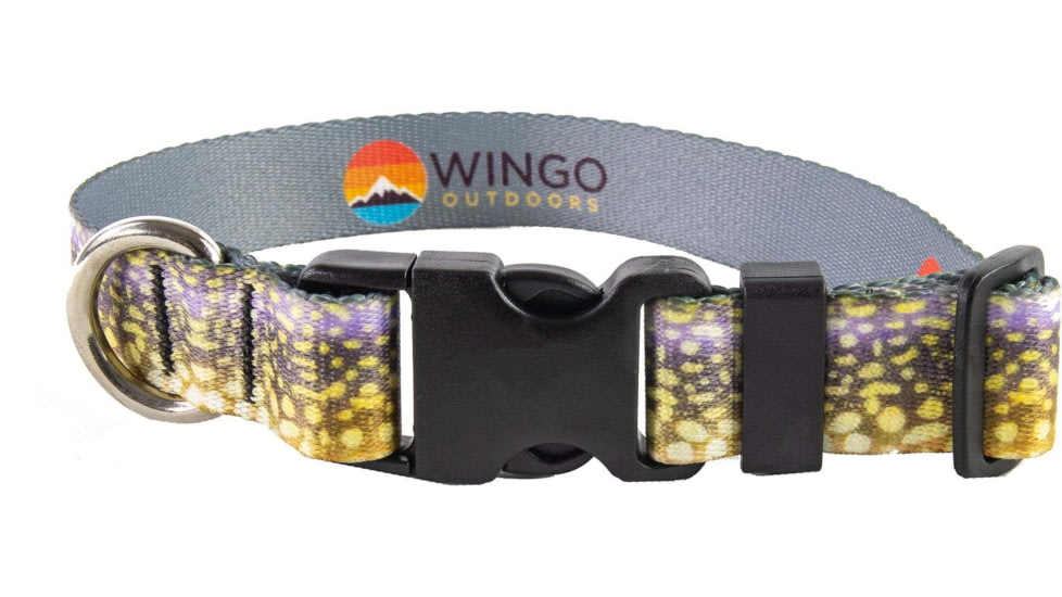 Wingo Outdoors Artisan Dog Collar, Northern Pike, Small/Medium, W-COL-120-SMD