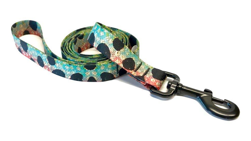 Wingo Outdoors Dog Leash, Rainbow Trout, 6 foot length, W-LEA-112-6FT