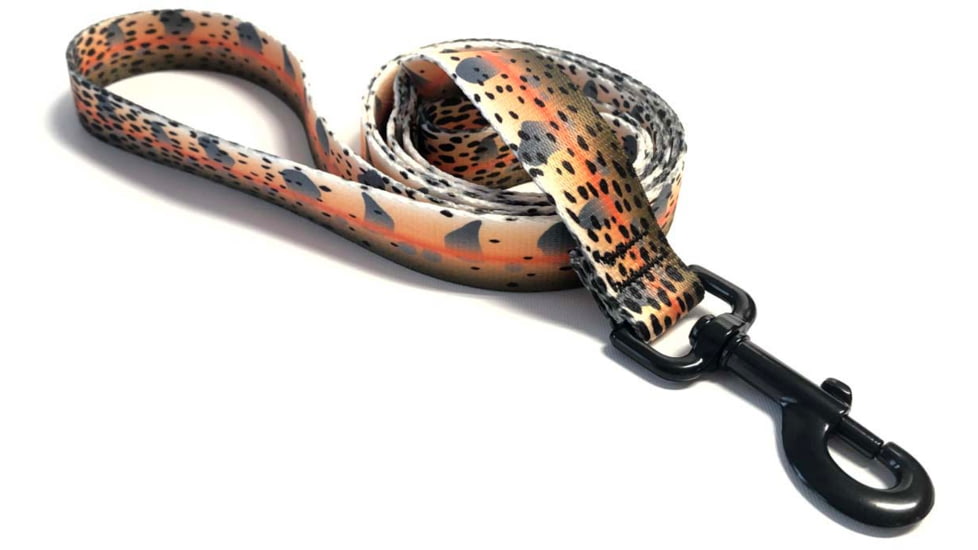 Wingo Outdoors Dog Leash - RepYourWater, Cutthroat Trout, 6 foot length, W-LEA-506-6FT