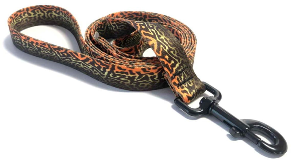 Wingo Outdoors Dog Leash - RepYourWater, Tiger Trout, 6 foot length, W-LEA-512-6FT