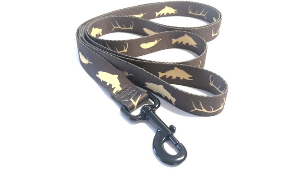 Wingo Outdoors Dog Leash - RepYourWater, Wild Water, 6 foot length, W-LEA-514-6FT