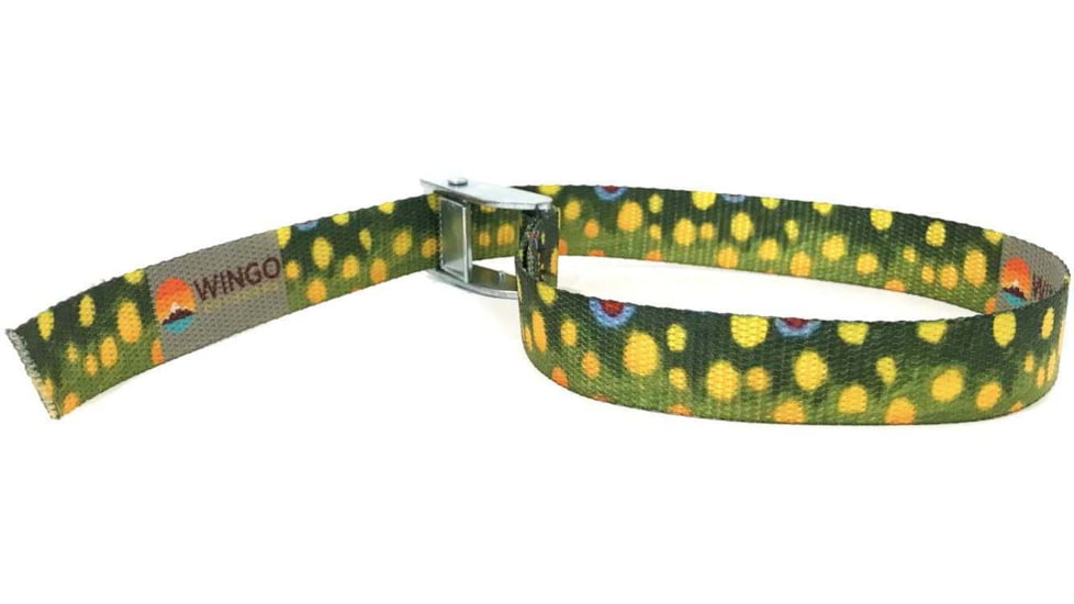 Wingo Outdoors Fish Skin Cam Strap, Brook Trout, 2 foot length, W-CAM-103-2FT