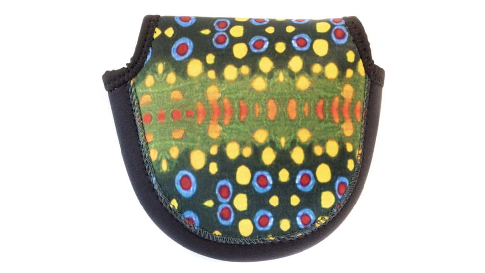Wingo Outdoors Fish Skin Reel Case, Brook Trout, Large, W-RLC-103-LG