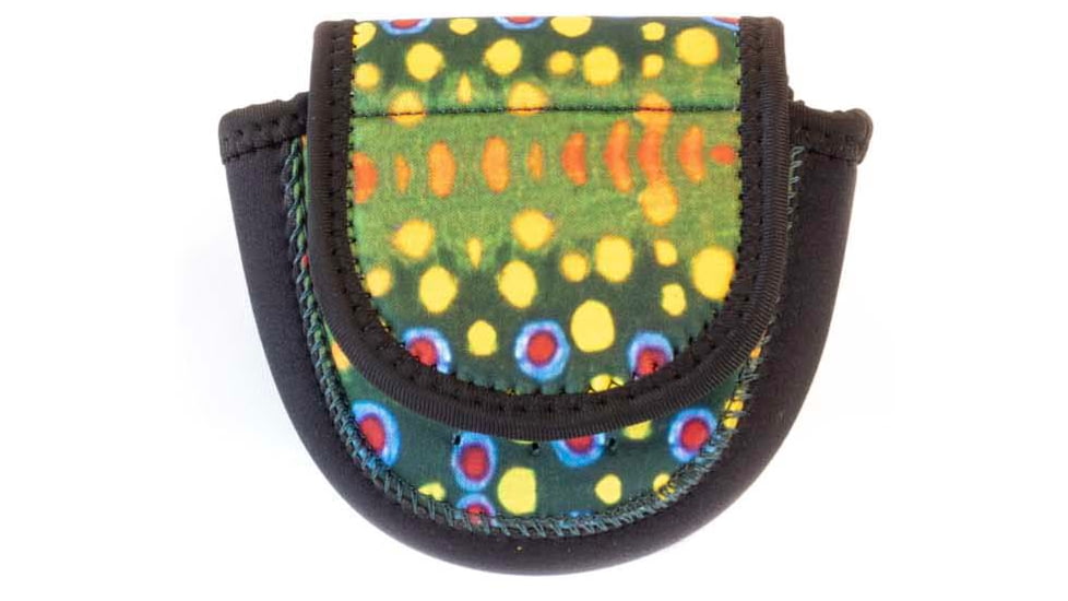 Wingo Outdoors Fish Skin Reel Case, Brook Trout, Small, W-RLC-103-SM