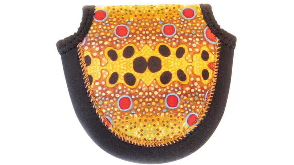 Wingo Outdoors Fish Skin Reel Case, Brown Trout, Small, W-RLC-104-SM