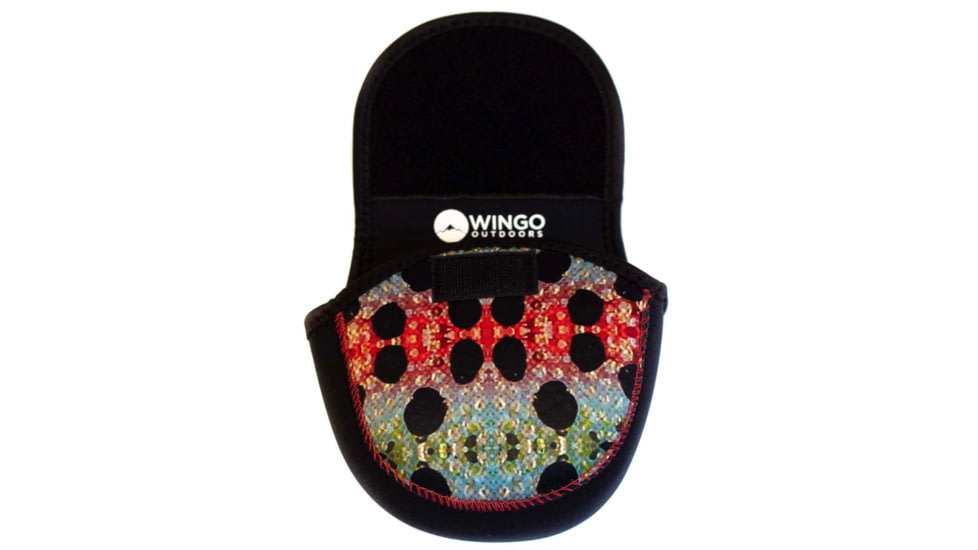 Wingo Outdoors Fish Skin Reel Case, Rainbow Trout, Large, W-RLC-112-LG