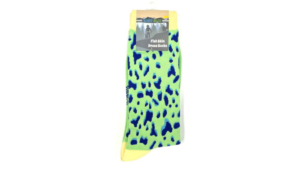 Wingo Outdoors Fish Skin Socks - Mens, Mahi Mahi, Size 8-13, W-SOC-109-813