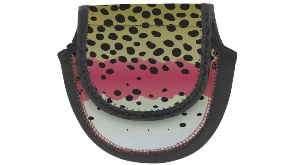 Wingo Outdoors Fly Reel Case, Rainbow Trout, Large, W-RLC-124-LG