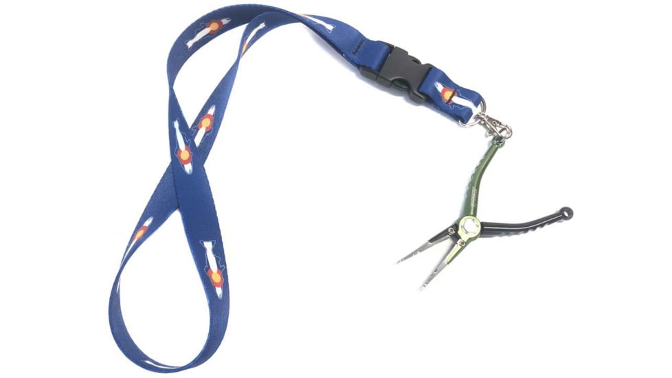 Wingo Outdoors Lanyard - RepYourWater, CO Flag Trout, 18 inch length, W-LAN-505-18