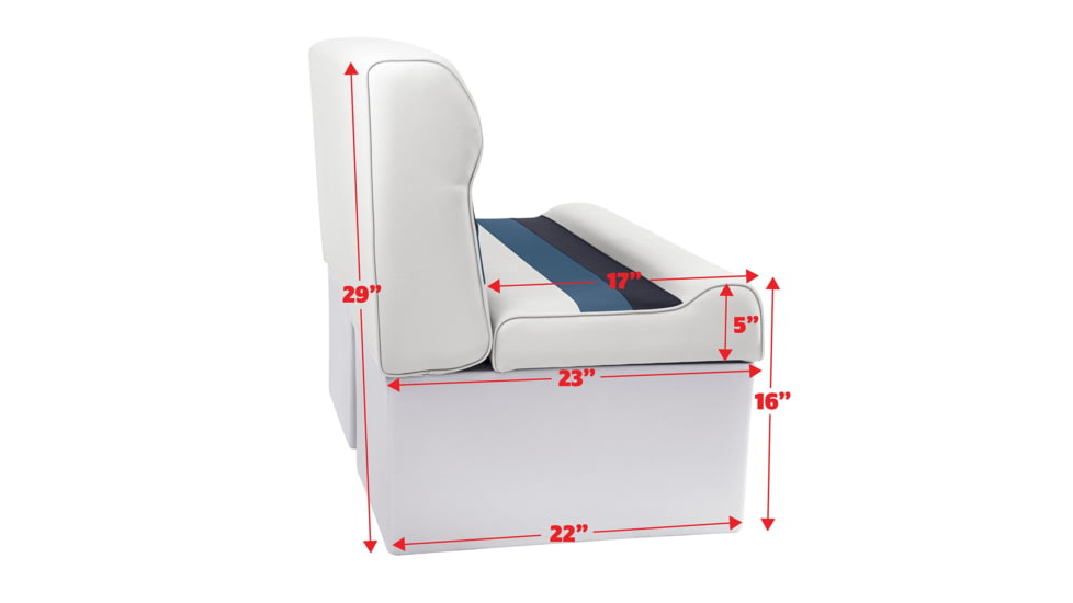 Wise 27in Bench Seat Base Only, WHITE, 27in, 8WD95-1008 BASE ONLY