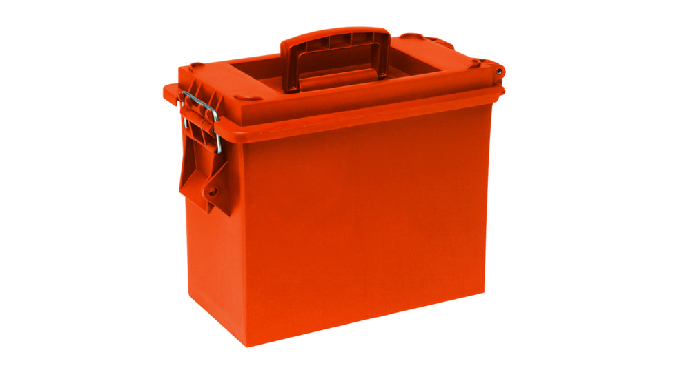 Wise Boaters Dry Box Tall W/Tray, Alert Orange, Medium, 5602-15