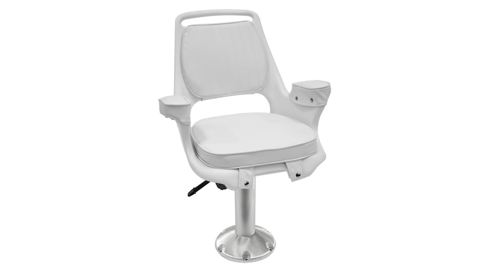 Wise Captains Chair with WP23-15-374 Ped, Wise White, Medium, 8WD1007-710