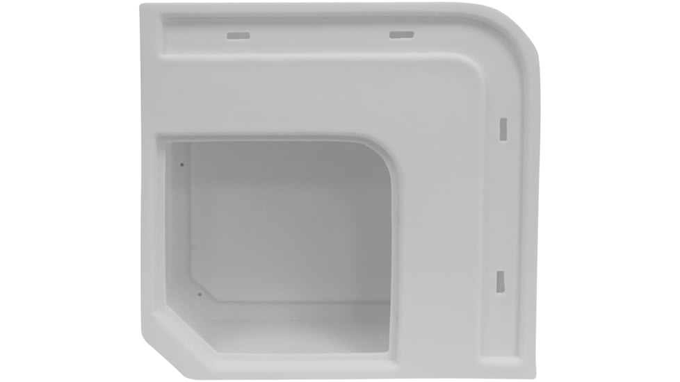 Wise Deluxe Pontoon Radius Corner Section - Base Only, White, 8WD133-1B-204