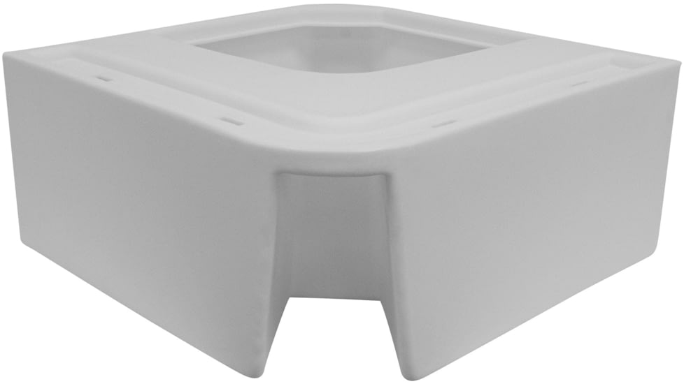 Wise Deluxe Pontoon Radius Corner Section - Base Only, White, 8WD133-1B-204