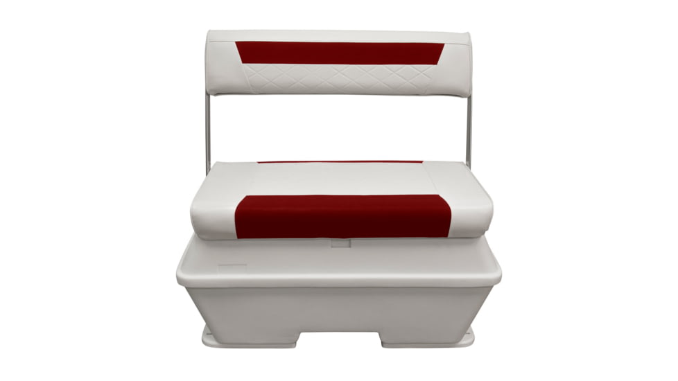 Wise DLX Pontoon 70 Qt Swingback Cooler, Brite White/Crimson Red, Large, DLX156-1906