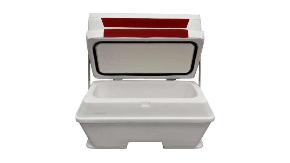 Wise DLX Pontoon 70 Qt Swingback Cooler, Brite White/Crimson Red, Large, DLX156-1906