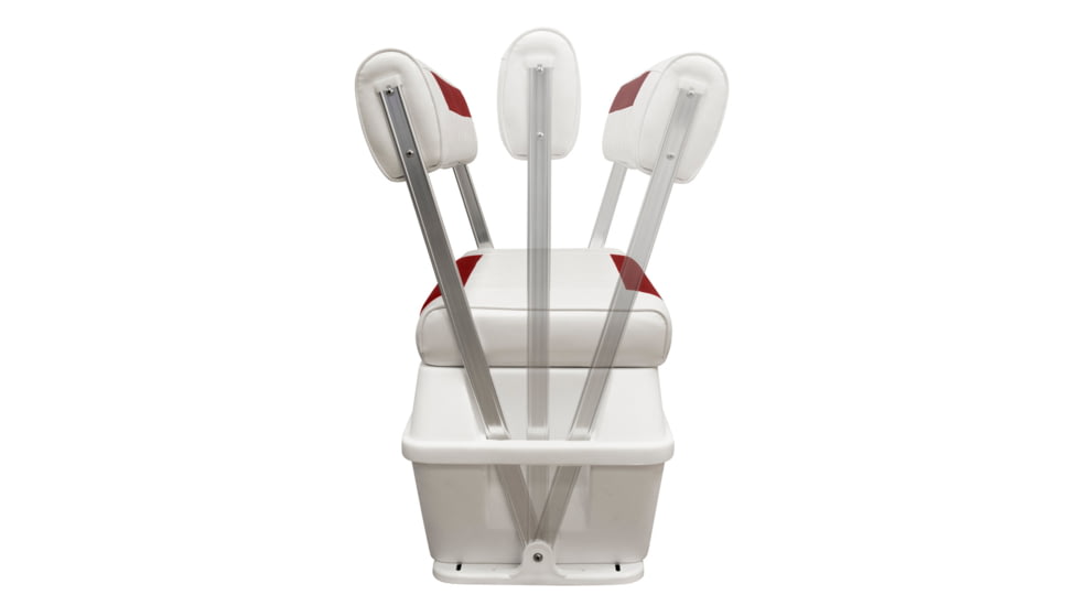 Wise DLX Pontoon 70 Qt Swingback Cooler, Brite White/Crimson Red, Large, DLX156-1906