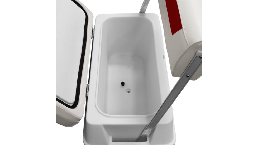 Wise DLX Pontoon 70 Qt Swingback Cooler, Brite White/Crimson Red, Large, DLX156-1906