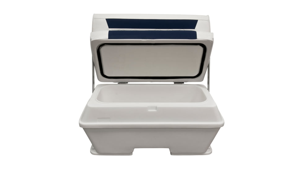 Wise DLX Pontoon 70 Qt Swingback Cooler, Brite White/Mariner Blue, Large, DLX156-1904