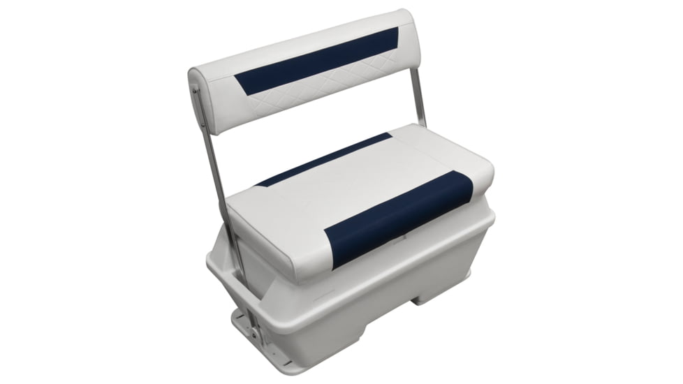 Wise DLX Pontoon 70 Qt Swingback Cooler, Brite White/Mariner Blue, Large, DLX156-1904