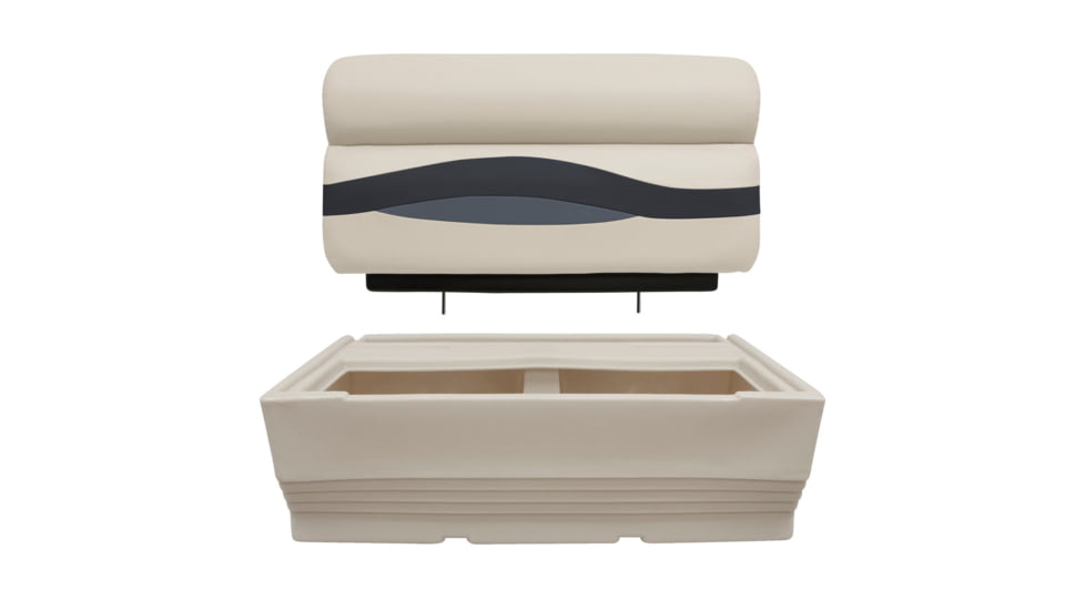 Wise Premier Pontoon 36in Bench, Platinum/Mocha Java/Khaki, Large, BM1144-1066