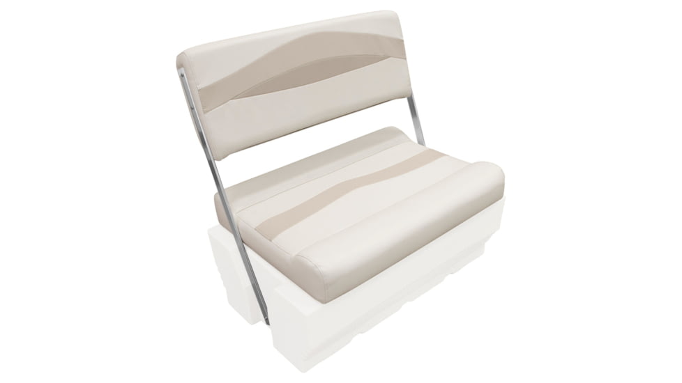 Wise Premier Pontoon Flip-Flop Seat, Platinum/Mocha Java/Khaki, Large, BM1152-1066
