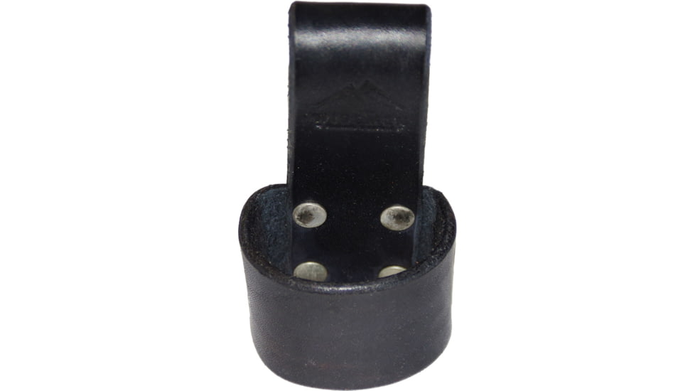 Wisemen Trading Black Axe Belt Loop, 2in x 1.5in, Leather, Black, 3567
